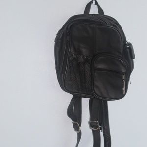 Mini Fo leather backpack